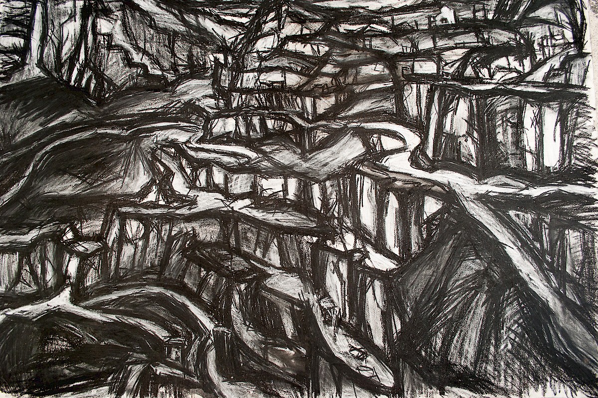 Charcoal quarry drawing (1978)